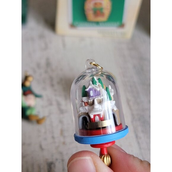 Hallmark Elf gingerbread cookie train variety miniature ornament xmas set - Picture 4 of 6